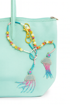 Jellyfish beaded strap charm